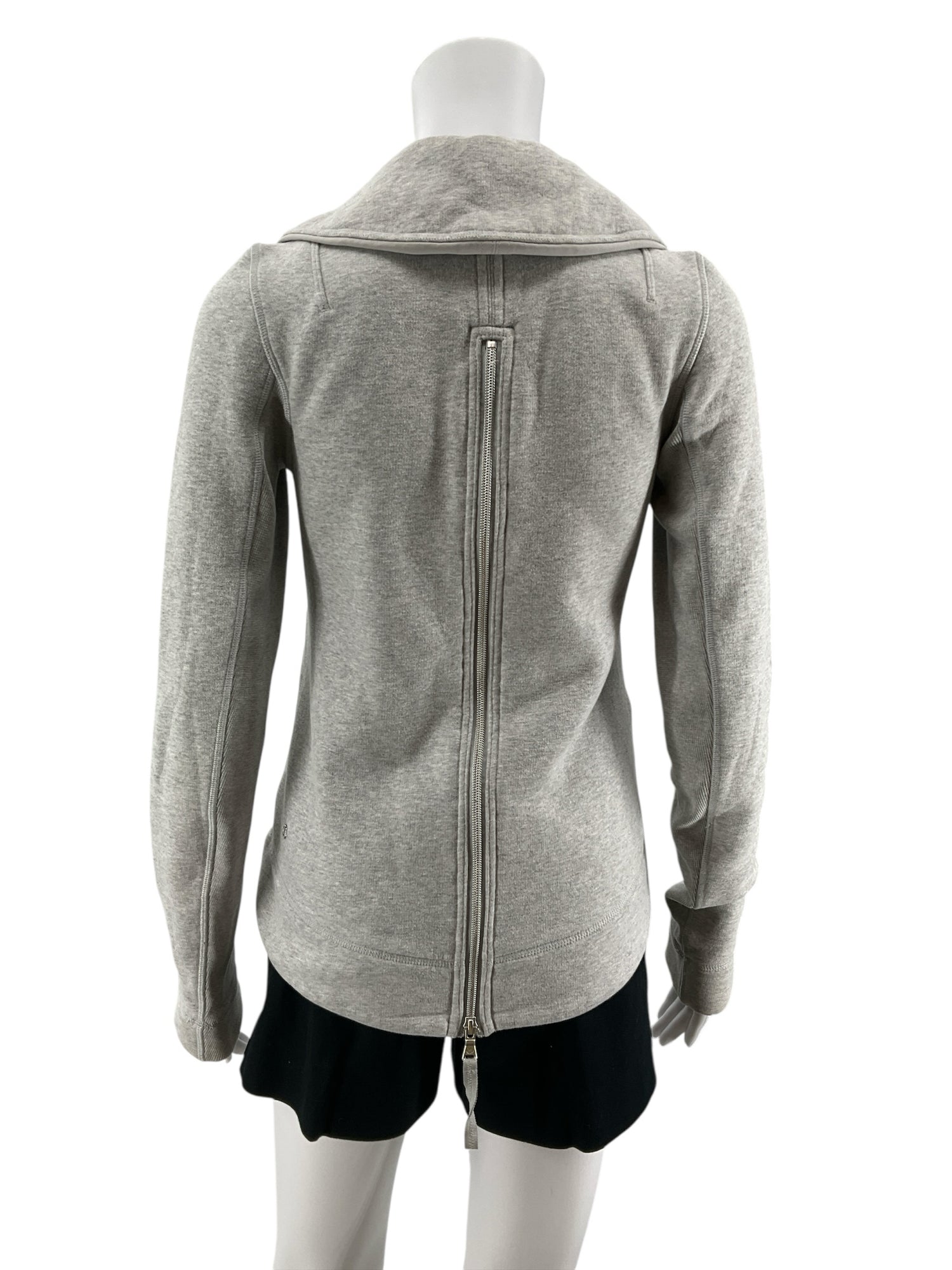 Lululemon Forme Jacket II Full-Zip Heathered Gray Size 4