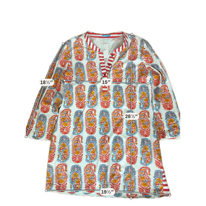J.McLaughlin Catalina Cloth Paisley Tunic Top Womens Size Large - ONLINE ONLY