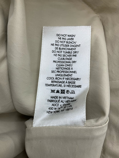 Alice + Olivia Tan/Maroon/Green Circles Pre-Owned Ladies Dress - Size 6