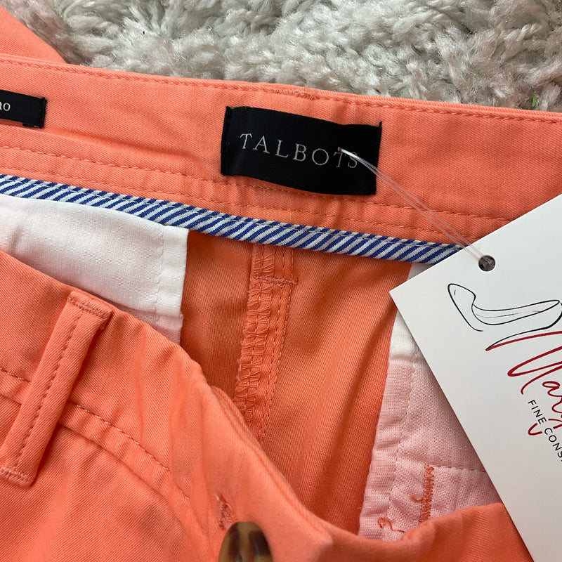 Talbots Orange Solid Pre-Owned Ladies Pants - Size 8 - Margaret’s Fine Consignment