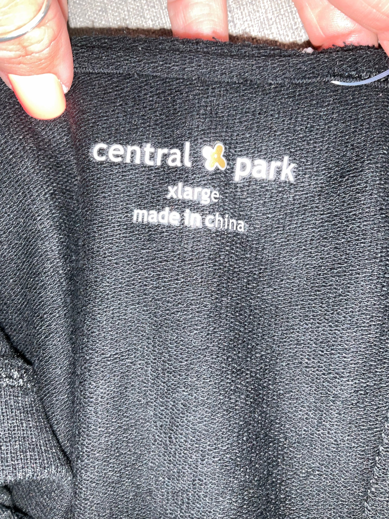 Central Park Black Asymmetrical Drape Back Tank Top Size XL