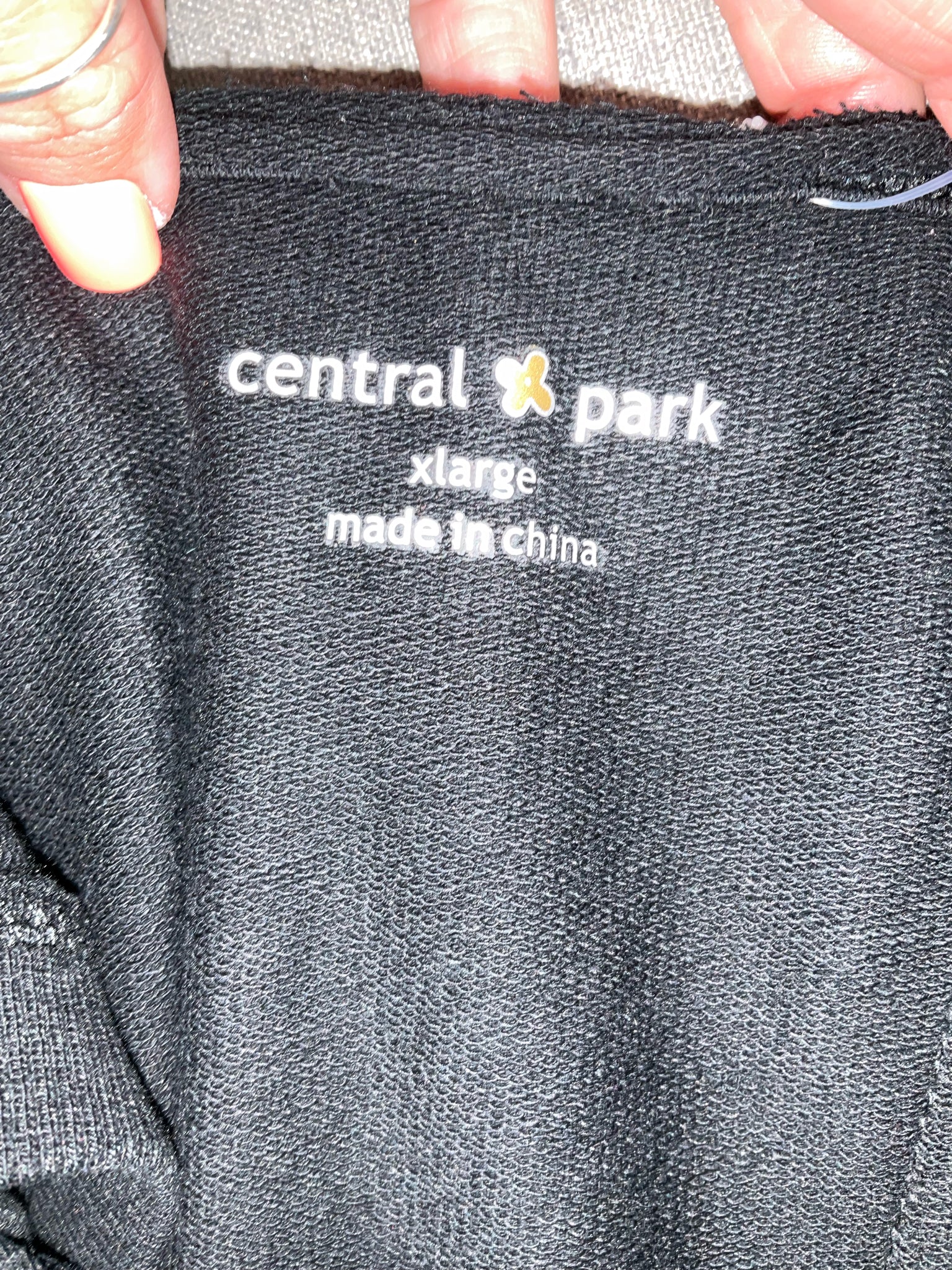 Central Park Black Asymmetrical Drape Back Tank Top Size XL