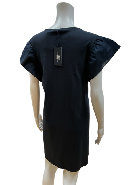 Tommy Hilfiger Navy Solid Dress Size Large - rear view