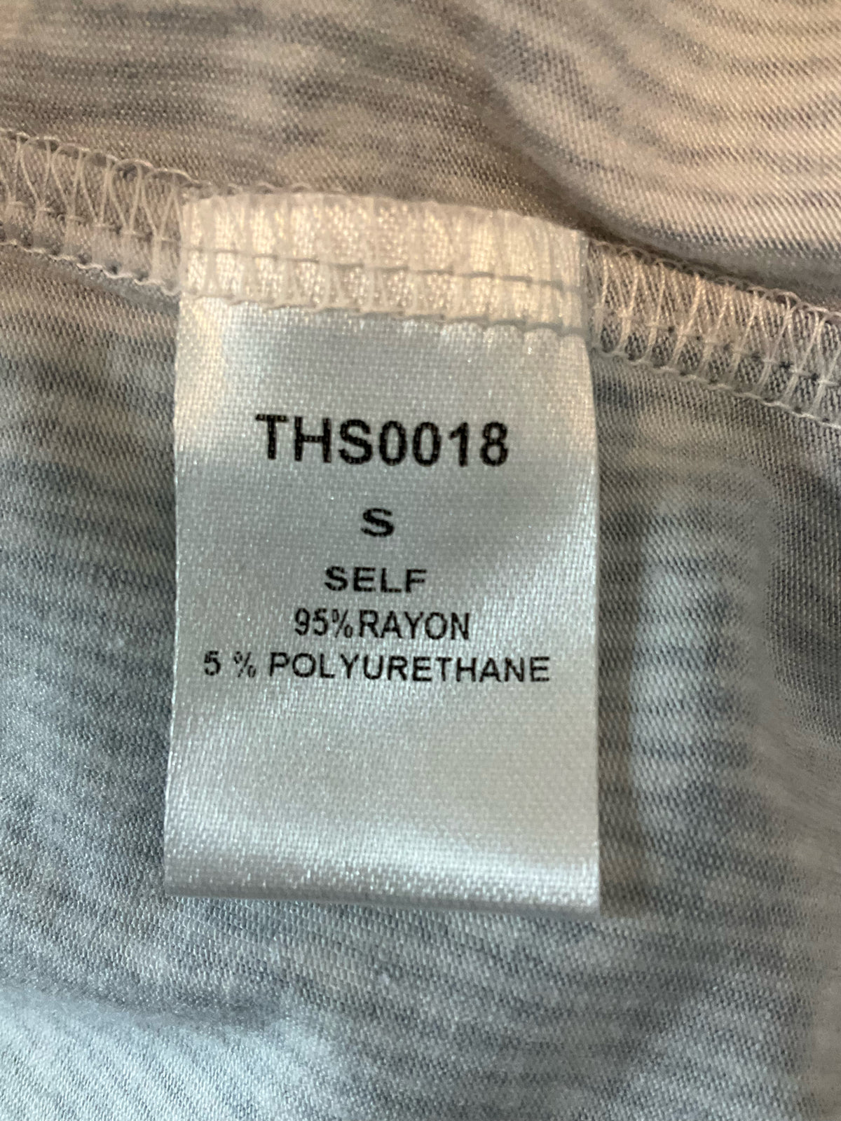 THML Blue &amp; White Crochet Yoke Abstract Print Top | Size Small - ONLINE ONLY