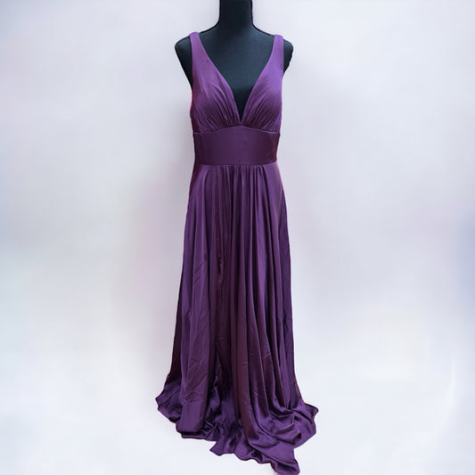 Cinderella Divine Size 14 eggplant Prom