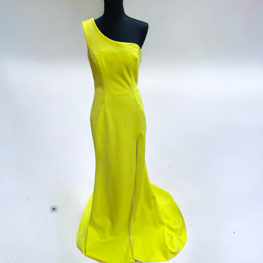 Ashley Lauren Size 10 Yellow Prom