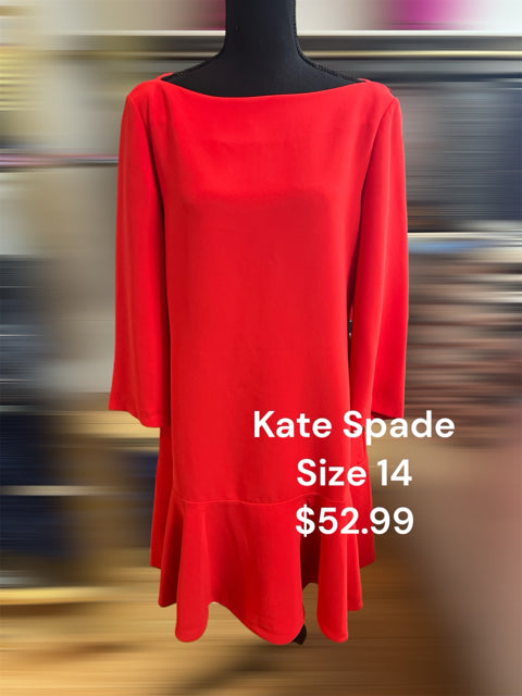 Kate Spade Size 14 Red orange Dress