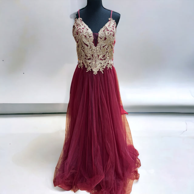 Let&#39;s Size 22/24 burgandy Prom