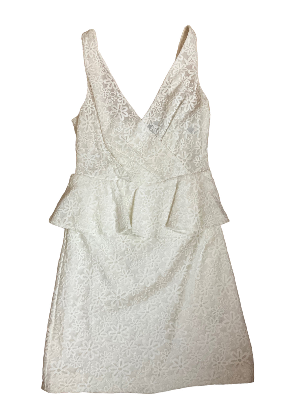 Trina Turk Size 4 White Floral Dress