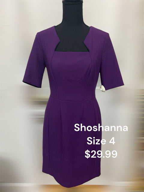 Shoshanna Size 4 Purple Dress
