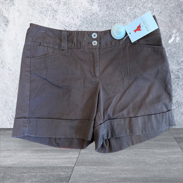 White House Black Market Size 0 Brown Solid Shorts
